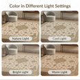 thumbnail image 6 of ODIKA 5'x7' Washable Area Rug Easy Care, Non-Shedding, Pet Friendly, Beige and Sage Floral Medallion Elegant Botanical Motif with Intricate Borders for Small Living Room, Bedroom, 6 of 6