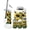 Color 2, variant on Bathroom Accessory Set 6 Piece Peaceful Sunflower Scene Intricate Butterflies Trash can, Toothbrush Holder, Toothbrush Cup, Soap Dispenser, Soap Dish, Toilet Brush Holder
