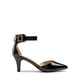 thumbnail image 2 of Zapatos DREAM PAIRS Tacones Bajos de Punta Fina Negros Talla 8, 2 of 7