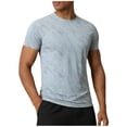 thumbnail image 3 of Taqqpue Mens Mock Turtleneck T-Shirts Summer Short Sleeve Basic Tees Casual Solid Pullover Tops for Running Workout, 3 of 8