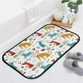 thumbnail image 2 of Floor Door Mats Bath Rugs Childish Funny Dogs Bathroom Carpet Non-Slip Absorbent for Entryway Indoor 23.6x15.7in Carpet Runner, 2 of 7