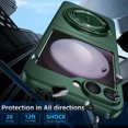 thumbnail image 6 of Dteck for Samsung Galaxy Z Flip 6 Case with 360° Rotatable Magnetic Ring Stand, Compatible with Mag-safe, Slim Thin Matte PC Shockproof Protective Phone Case for Women Men,Darkgreen, 6 of 11