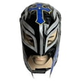 thumbnail image 4 of Lucha Libre Adult Size Blue and Black with Red and Silver Cross Pro Wrestling Mask, 4 of 4