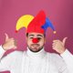 thumbnail image 2 of Clown Hat Funny Clown Cosplay Hat Carnival Costume Performance Prop for Women Men, 2 of 4