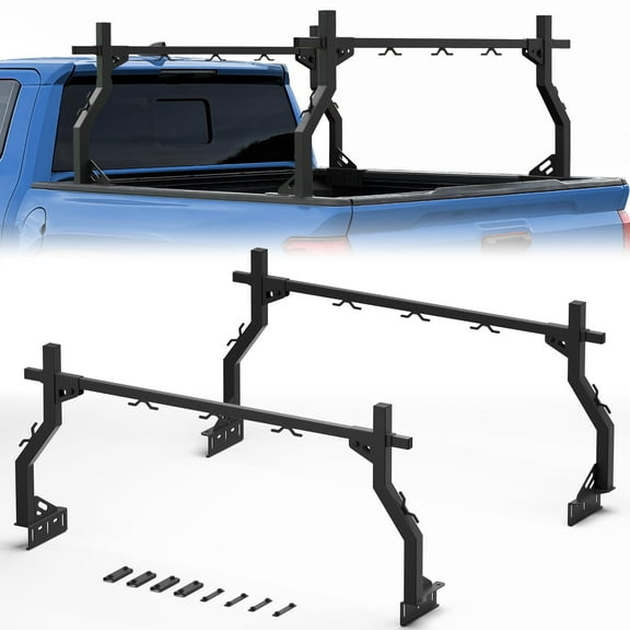POFENZE Universal Truck Rack for All Size Pickup Easy Install Ladder Rack for Bike and Kayak