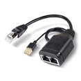 thumbnail image 1 of Cable Adaptador Macho 1 A 2 Red Compartidor de Red de Cien Megabits RJ45 Divisor de Red Multifuncional 1 A 2, 1 of 8