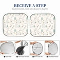 thumbnail image 6 of Fotbe Rabbit Forest 2-Piece Car Windshield Sun Shade | Sun Blocker for Car Windshield | Foldable Automotive Interior Accessories for Sun Protection-Small, 6 of 7