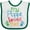 White and Green, variant on Inktastic My Poppi Loves Me Boys or Girls Baby Bib