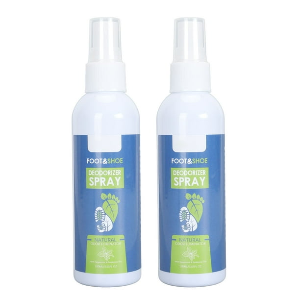 Spray de Desodorizador de Zapatos, Amplio Spray de Desodorante del Pie de Aplicación Fácil Utilizando 100 mlx2 Seguro Multifuncional para equipos deportivos Deportivos