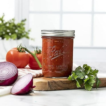 Ball Wide Mouth Mason Jars 16 Oz [6 Pack] With Mason Jar Lids