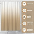 thumbnail image 5 of Beige Bathroom Sets with Shower Curtain and Rugs Waterproof Shower Curtain Sets 1 Piece and Soft Bathroom Rugs Sets 3 Piece for  Bathroom Decor Set, 5 of 14