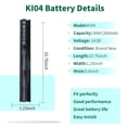 thumbnail image 2 of Batería de portátil DMKAOLLK KI04 2600 mAh para HP Pavilion, 2 of 7