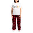 thumbnail image 4 of CafePress - Crazy Cat Lady Women's Light Pajamas - Women's Short Sleeve Print T-Shirt and Pants Light Cotton Pajama Set, 4 of 7