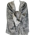 thumbnail image 2 of Women's Shawl Vintage Jacquard Paisley Pashmina Special Occasion Wrap Evening Scarf Double Sided Stole, 2 of 7