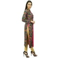 thumbnail image 4 of Bimba Women's Floral Winter Tunic Indian Kurta Long Straight Kurti Full Sleeve, 4 of 9