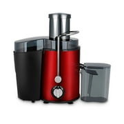 2021 Fashion 400W Stainless Steel Juicer Machine with Wide Mouth Chutes for Fruit Vegetable Household Red
