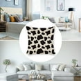 thumbnail image 3 of Cow Print Linen Throw Pillow Covers Decorative Pillow Cases 18x18 inch Cushion Case Set of 4 Couch Pillows Cover for Sofa Bedroom Living Room Car, 3 of 8