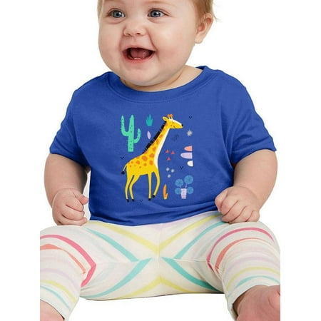 

Giraffe Doodle Style Safari T-Shirt Infant -Image by Shutterstock 12 Months