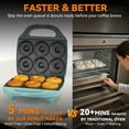 thumbnail image 3 of Donut Maker Baker's Friend Mini con 6 cavidades y 7,5 cm, color aguamarina, 3 of 7