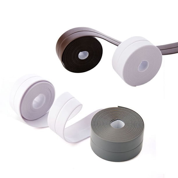 Cinta impermeable y a prueba de moho para cocina y baño, tira de sellado de juntas de cocina, tira impermeable, adhesivo para pared para hueco de inodoro de baño