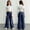 Dark Blue, variant on Abtuhar Pants for Girls Fall Winter Solid Corduroy Loose Straight Cut Casual Outer Wear Trousers 7‑16 Years