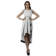 thumbnail image 4 of Moomaya Robes Asymétriques Femmes Décontractées Longues Sans Manches Robes de Soirée, 4 of 4