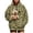 Army Green, variant on Women's Pet Carrier Hoodie with Circular Carry Opening, Drawstring Hood, Leopard Print and Long Sleeve for Cat Moms Sweatshirt