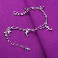 thumbnail image 3 of 1 pieza (plata) tobillera de aleación con forma de delfín, pulsera con dijes, tobillera para niña, mujer, fiesta de boda, accesorios de joyería para pies de playa descalzos, prácticos y prácticos ER, 3 of 5