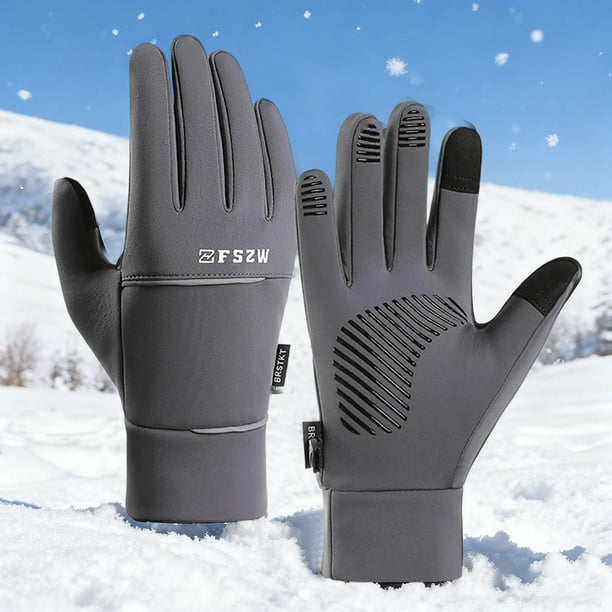 Guantes para hombre, deportes de invierno, pantalla táctil, resistentes al viento, cálidos, para esquí, ciclismo al aire libre, guantes para mujer