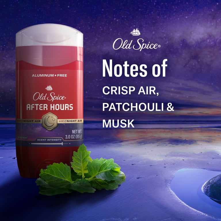 Old Spice Aluminum Free Men's Deodorant After Hours 3oz, 24/7 Odor