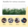 thumbnail image 2 of Marble Texture Gaming Mouse Pad,Emerald Leaves Desk Mat,XXL Extended Mouse Pad Mat for Office,Computer,Keyboard with Non-Slip Base Stitched Eges Mousepad 35.4''''×15.7'''', 2 of 6