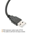 thumbnail image 4 of Uxcell 4Pcs USB to Dual PS/2 Adapter Cable 6P 1FT PS/2 Female to USB 2.0 Male Converter Built-in Chip Connector, 4 of 5