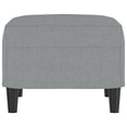 thumbnail image 2 of vidaXL Footstool Light Grey 60x50x41 cm Fabric, 2 of 4