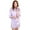 Light Purple, variant on Dengjunhu Women Satin Robes Sexy Silky Bathrobe Lace V-Neck Bridesmaid Bride Party Robe Soft Sleepwear