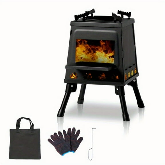 10.63*10.63*13.39inch Wood Camping Stove1