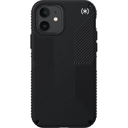 Speck - Presidio2 Grip Case for Apple® iPhone® 12/12 Pro - Black/Black/White