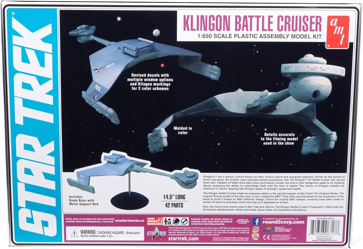 Star Trek: The Original Series Klingon Battle Cruiser AMT Model Kit