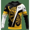 thumbnail image 2 of Sudadera con capucha y estampado de dardos en 3D para hombre, sudadera con capucha de manga larga personalizada de Harajuku, ropa de calle informal de gran tamaño, jerséis para hombre, 2 of 5