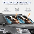 thumbnail image 4 of Saiise Playful Smile Cute Dog for Foldable Car Sun Shades (2-Pack) Offer Sun Protection with an Easy-fold Design for Convenient Windshield Shading-Large, 4 of 6