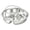 C, variant on Divided Serving Tray 316 Stainless Steel Divided Plate With Handles Sectional Food Serving Platter For Family Gatherings Picnics And Office Lunches(b)