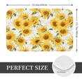thumbnail image 2 of Honeii Artistic Marble Pattern Sunflower Pattern Door Mat, Welcome Door Mats Outdoor Indoor, Stain and Fade Resistant, Non-Slip Entry Matfor Bedroom, Bathroom, Kitchen, 2 of 7