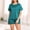 Suit-569Green, variant on Gamivast Satin Pajama Sets for Women Short Sleeve Top & Shorts Pjs Sets Silky Sleepwear Pocket Nightwear Summer Casual Loungewear 2 Piece Outfits