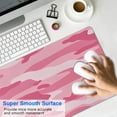 thumbnail image 4 of Pink Series Camouflage &nbsp;pad Mousewaterproofno Slip&nbsp;for Office Home Work Gaminggaming Mouse PadRubber Base Mousepad with Stitched Edges 31.5x11.8inches, 4 of 7