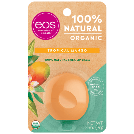 eos 100% Natural & Organic Lip Balm Sphere - Tropical Mango | 0.25 oz