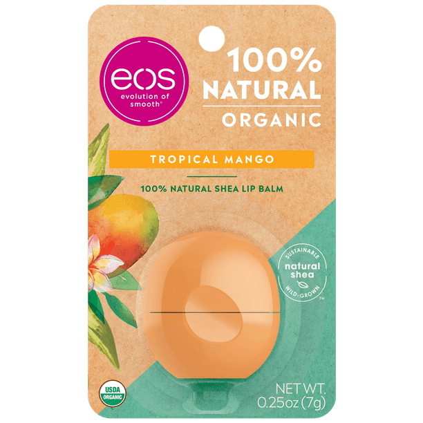 eos 100 Natural & Organic Lip Balm Sphere Tropical Mango