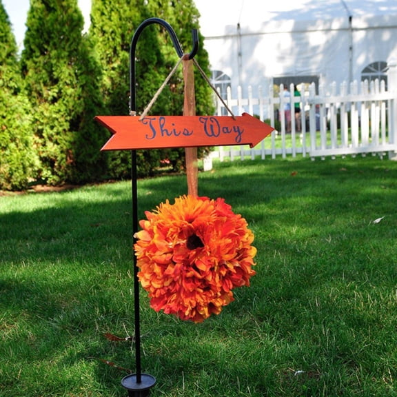 Hooks Bird-Feeder Garden-Stake Stand for Home Use Versatile Hanging Accessory for Outdoor Bird Feeding and, 28 cm-68 cm, Black