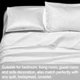 thumbnail image 2 of NTBAY 3 Pieces Silk Satin Queen Quilt Set, Luxury Bedspread Coverlet Set, 90"x92", White, 2 of 7