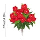 thumbnail image 2 of Decoraciones para San Valentín, adornos para San Valentín, regalos para San Valentín, decoraciones navideñas, flores artificiales de azalea e impatiens de 5 cabezas, flores artificiales de plástico., 2 of 5