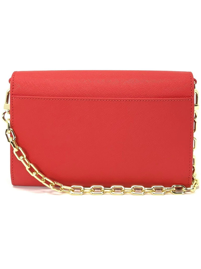 Tory Burch Women's Emerson Saffiano Leather Chain Wallet