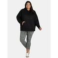 thumbnail image 2 of Reebok Women's and Women's Plus Large Logo Hoodie with Pocket, Sizes XS-4X, 2 of 7
